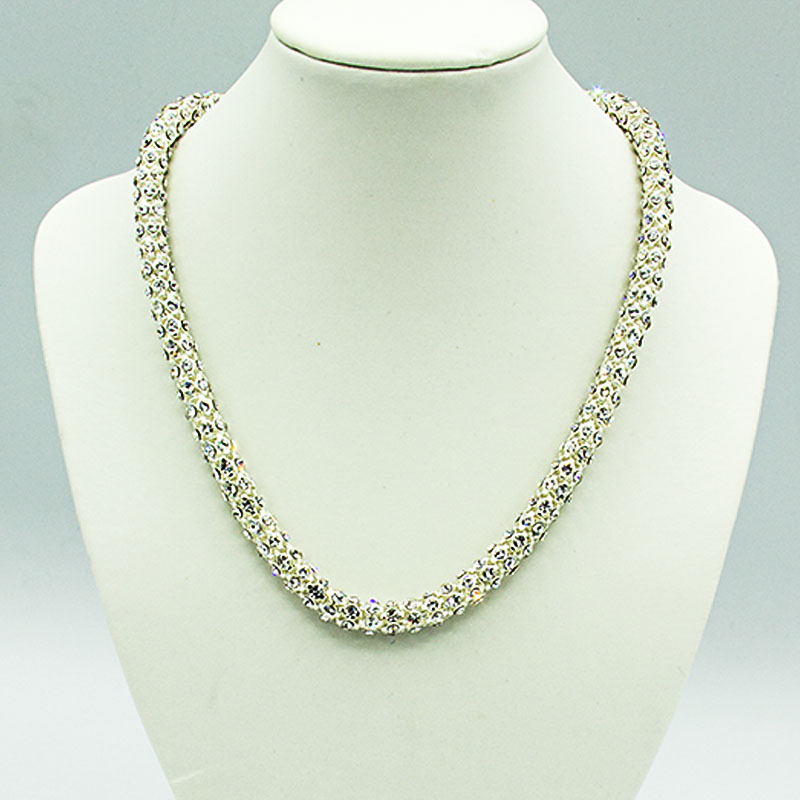 diamante crystal necklace