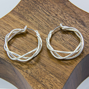 Twisted Hoop Earrings