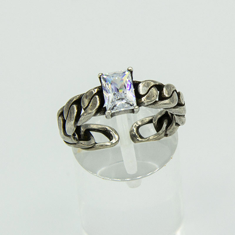 Adjustable Clear Stone ring