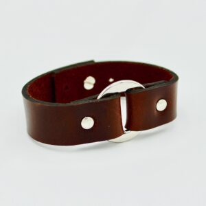 Unisex brown leather tribal band braceletbracelet